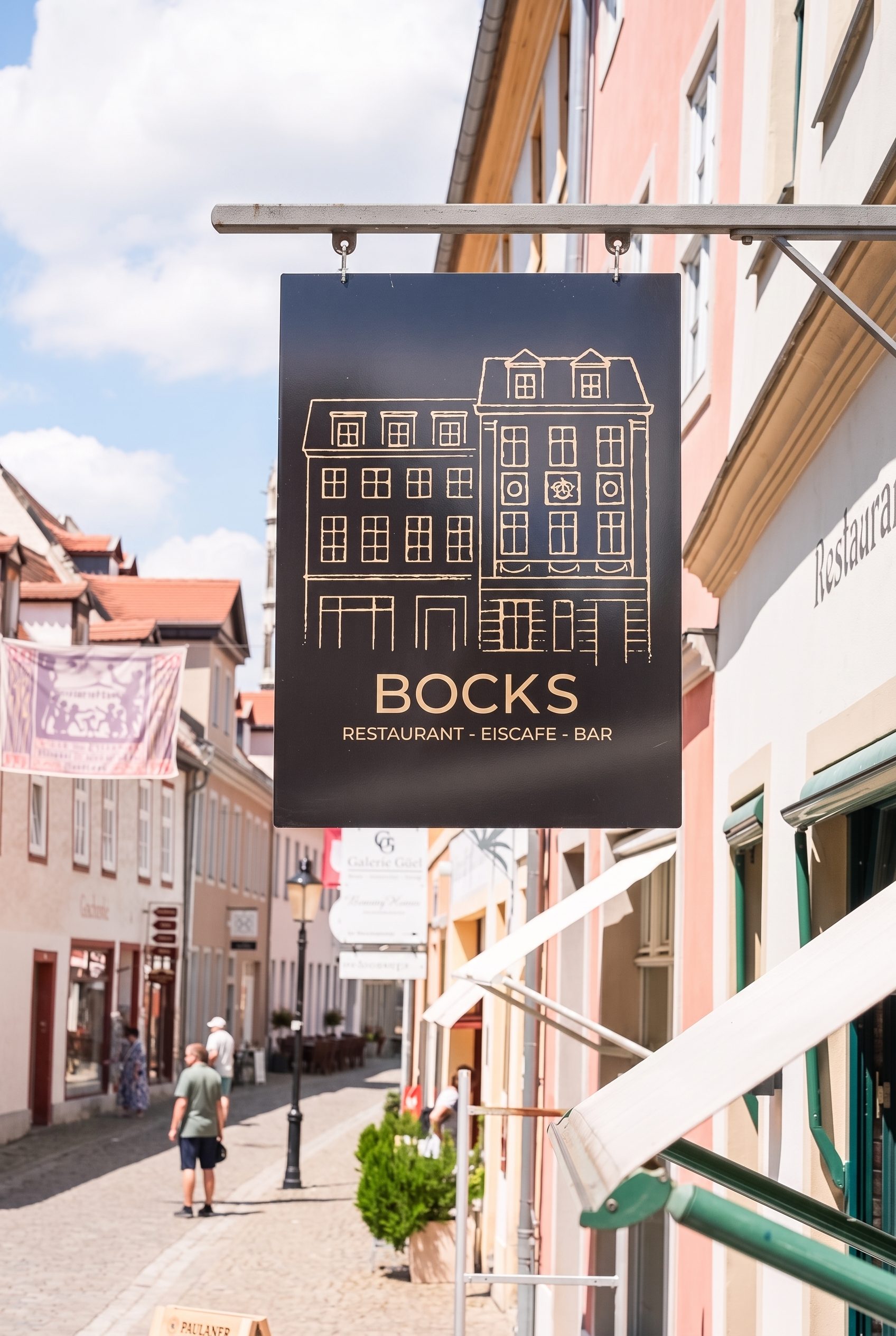 BOCKS Schild in der Naumburger Altstadt