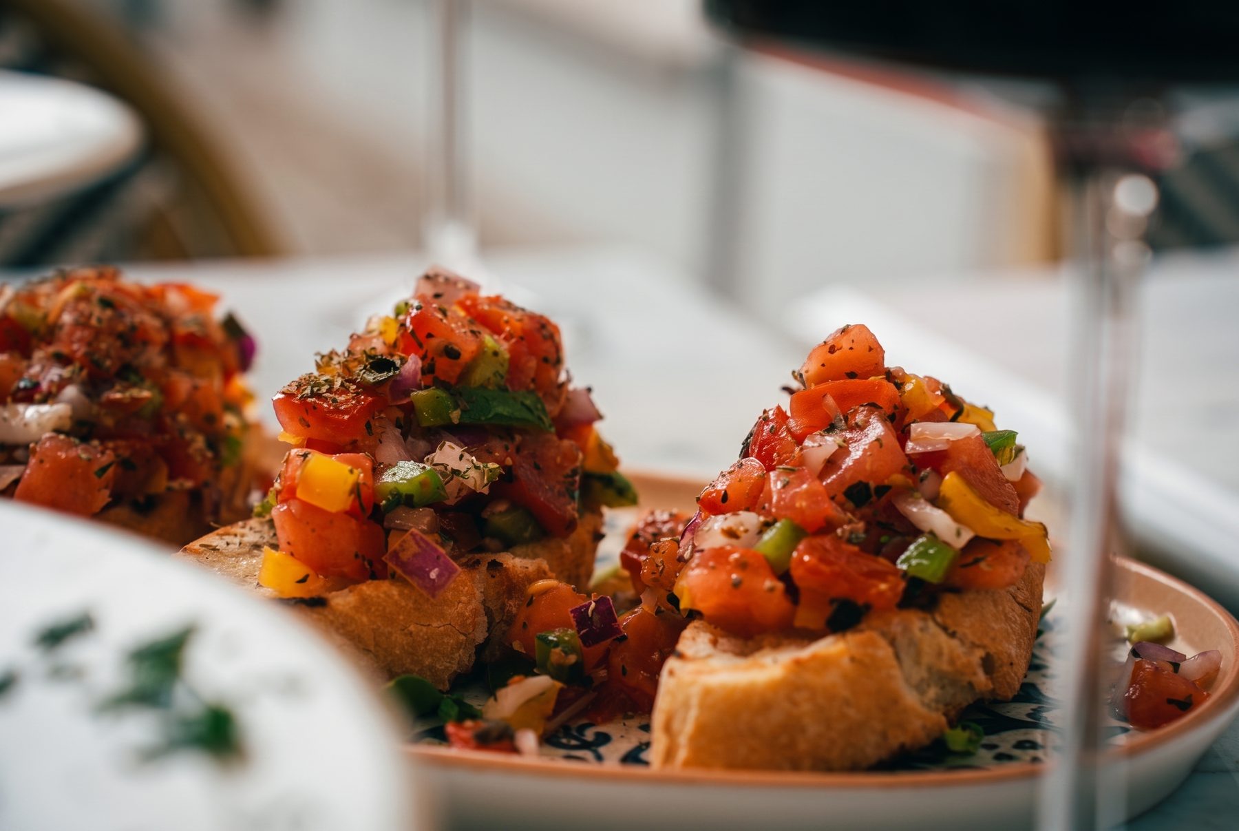 Hausgemachte Bruschetta