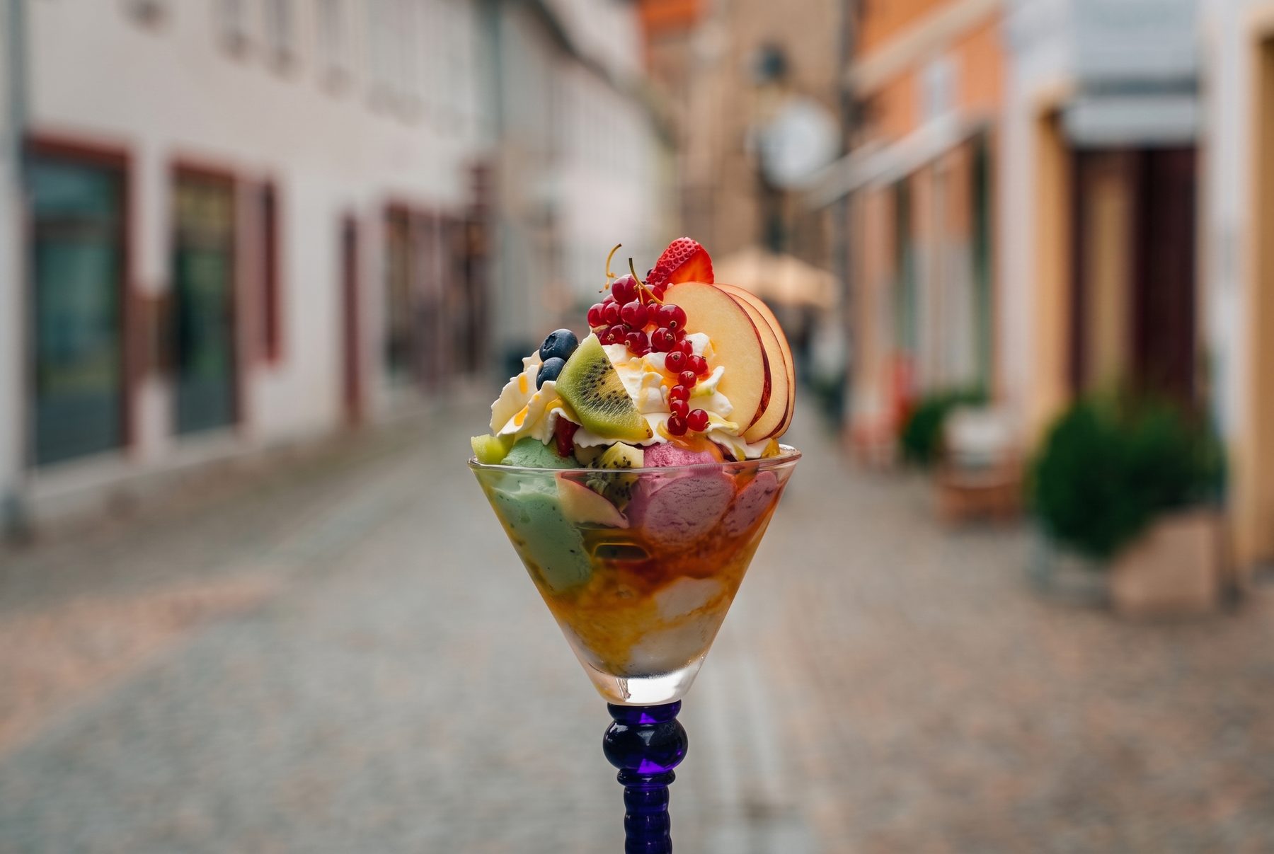Eisbecher in der Altstadt